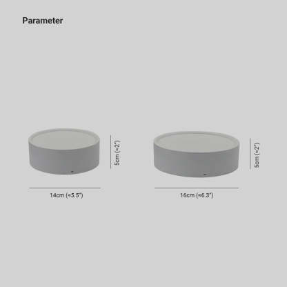 Quinn Moderno LED Lámpara de Techo Cilíndrico Blanco/Negro/Gris Dormitorio Metal/Acrílico