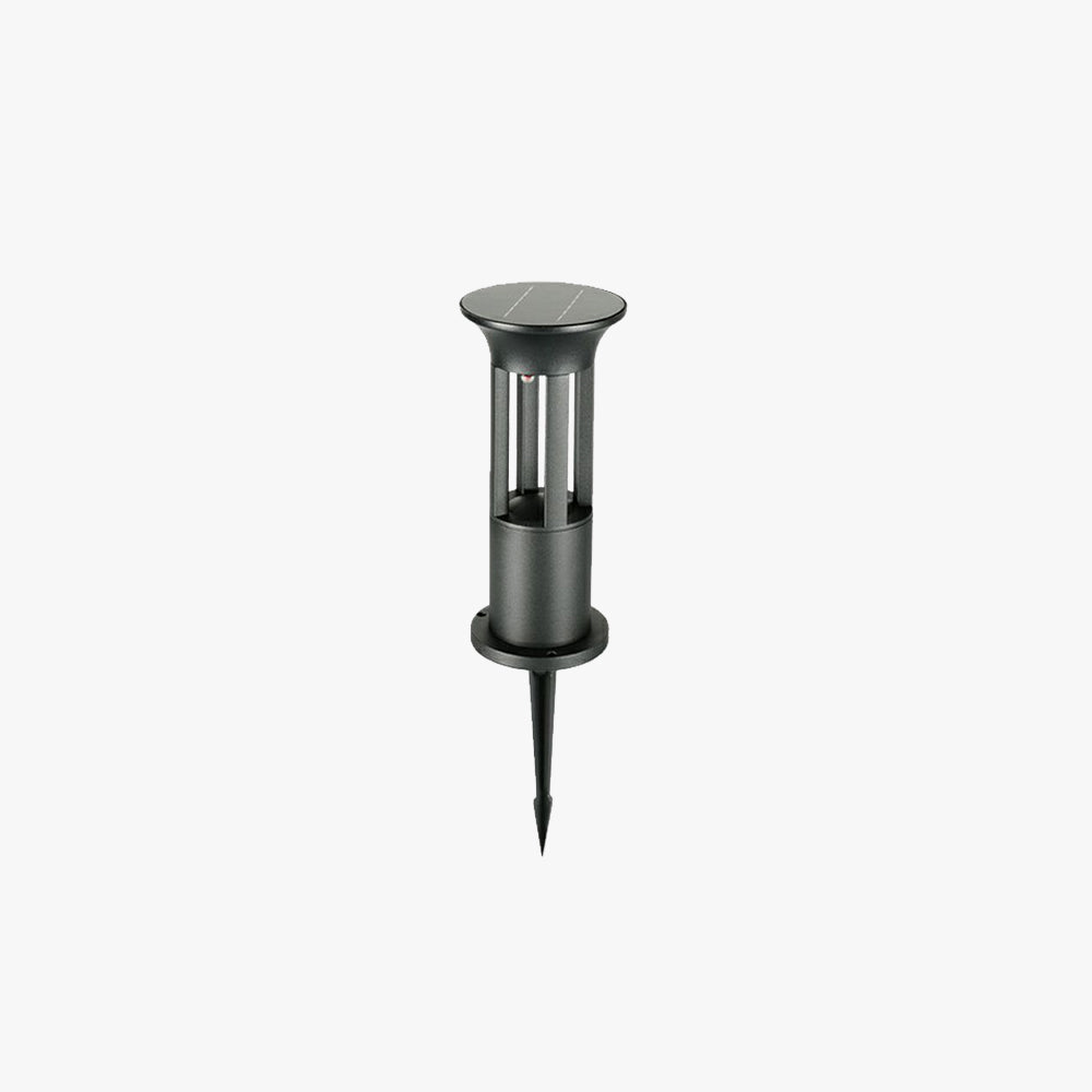 Pena Moderna Lámpara de Pie Exterior Cilíndrica Metal