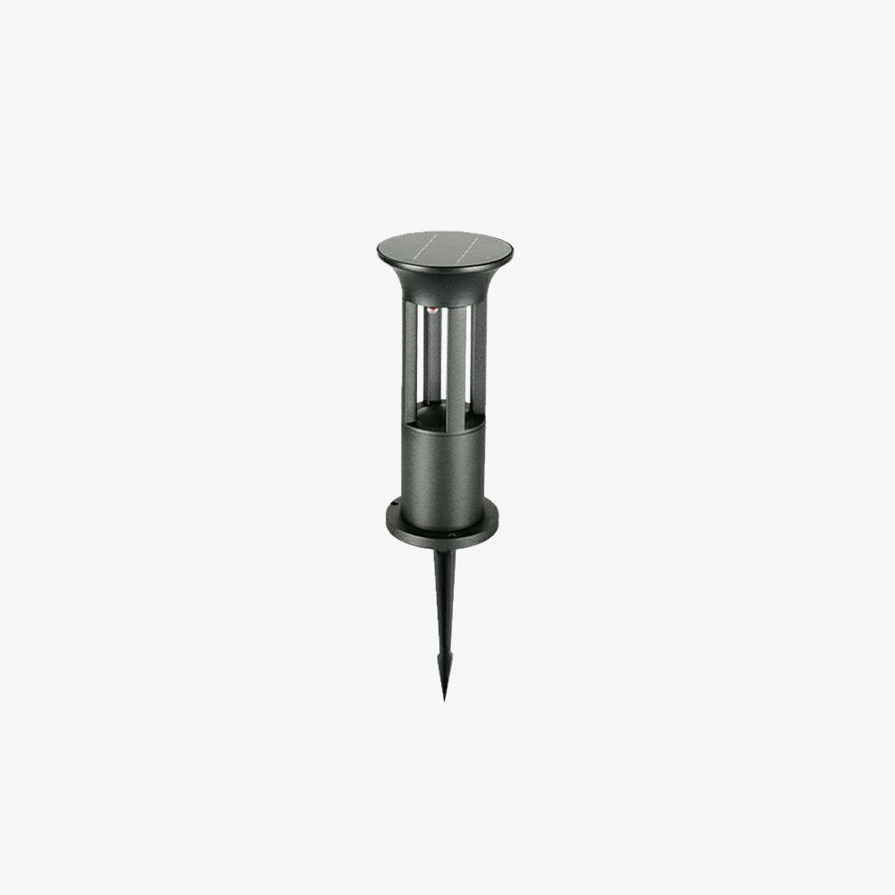 Pena Moderna Lámpara de Pie Exterior Cilíndrica Metal
