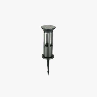 Pena Moderna Lámpara de Pie Exterior Cilíndrica Metal