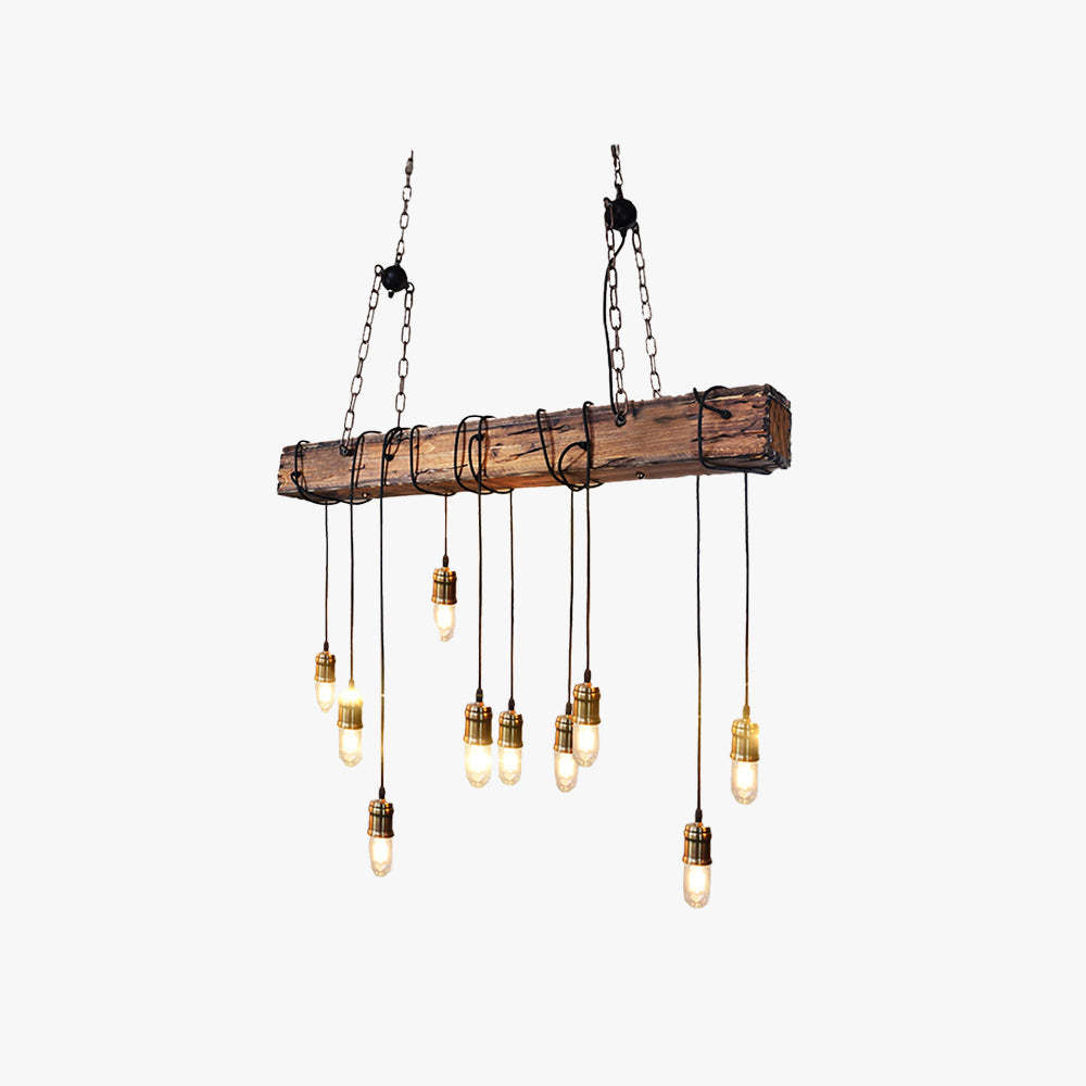 Austin Lámpara Colgante, 3 Estilos Para Mesa de Bar/Comedor Madera