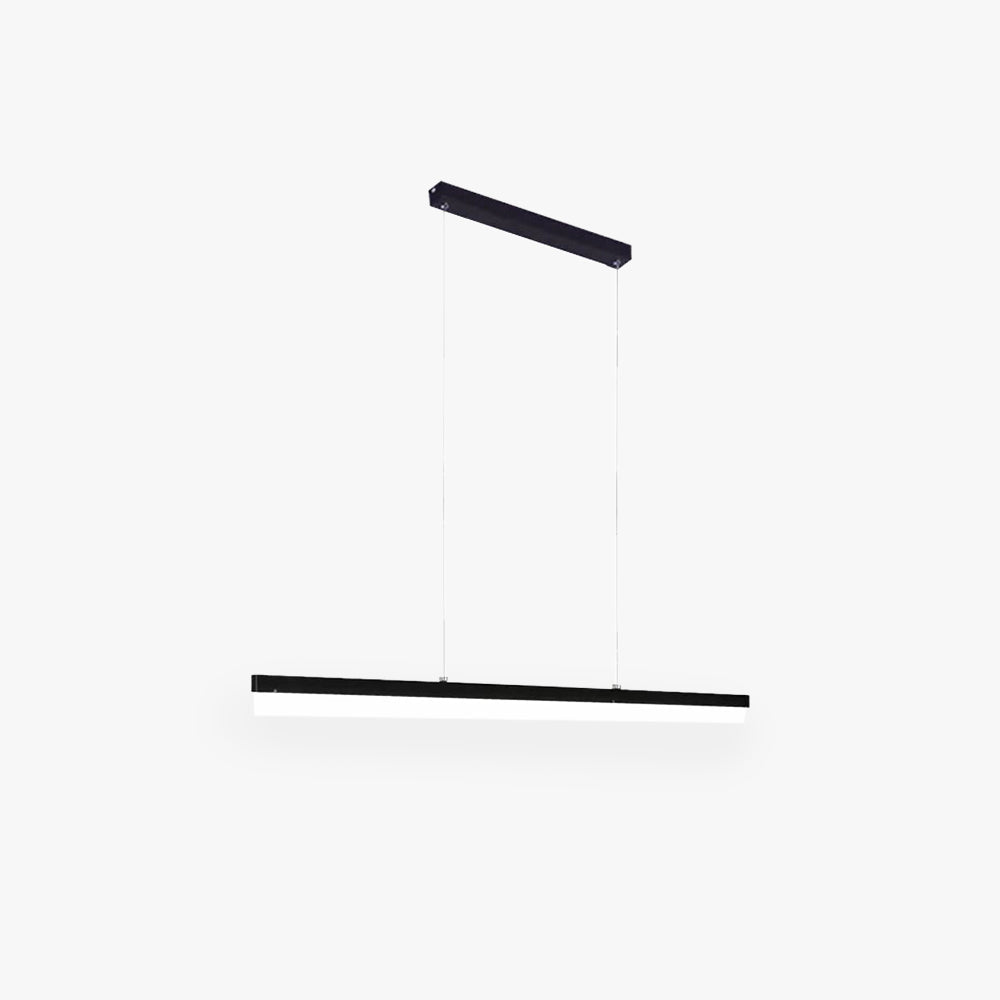 Edge Moderno Lineal LED Lámpara Colgante Negro Salón/Comedor/Dormitorio Metal y Acrílico