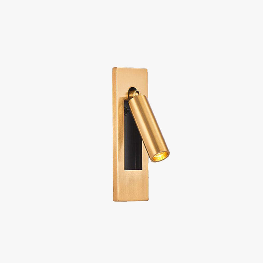 Orr Moderno LED Giratorio Luz de Pared Foco de Pared Negro Oro Residencial Dormitorio Metal