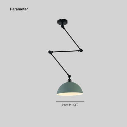 Minori Lámpara colgante LED Moderna Negro Rojo Amarillo Verde metal