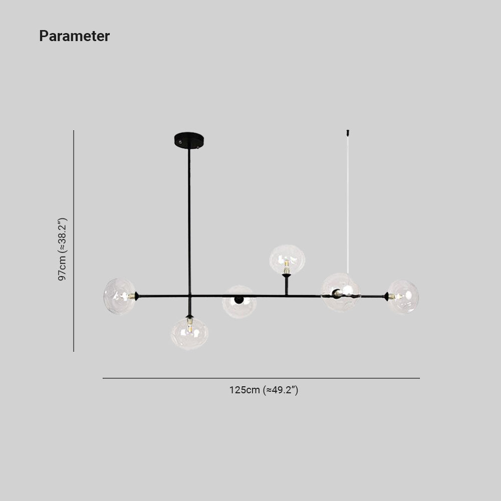 Valentina Moderno Lámpara Colgante LED Negro Comedor/Sala de Estar/Dormitorio Mesa de Comedor Metal