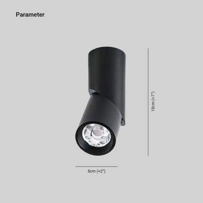 Vovak Giratorio LED Lámpara de Techo Blanco/Negro Salón/Dormitorio Pasillo Metal y Aluminio Luz Diurna/Blanco Cálido/Neutro