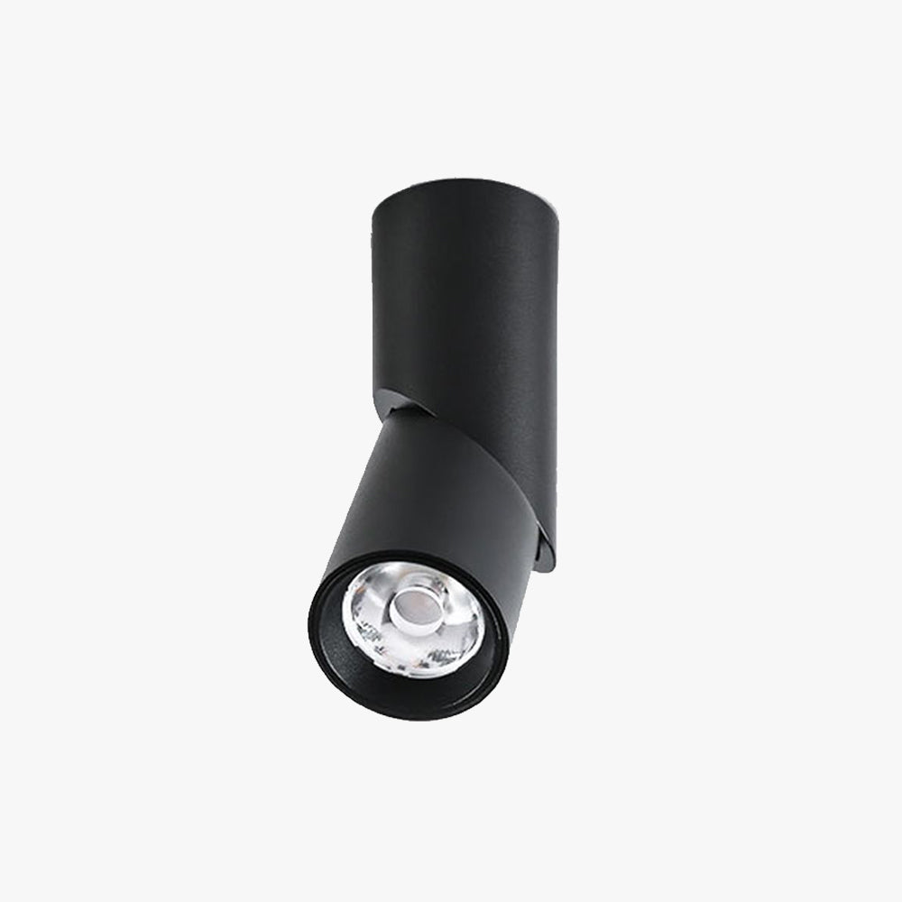 Vovak Giratorio LED Lámpara de Techo Blanco/Negro Salón/Dormitorio Pasillo Metal y Aluminio Luz Diurna/Blanco Cálido/Neutro