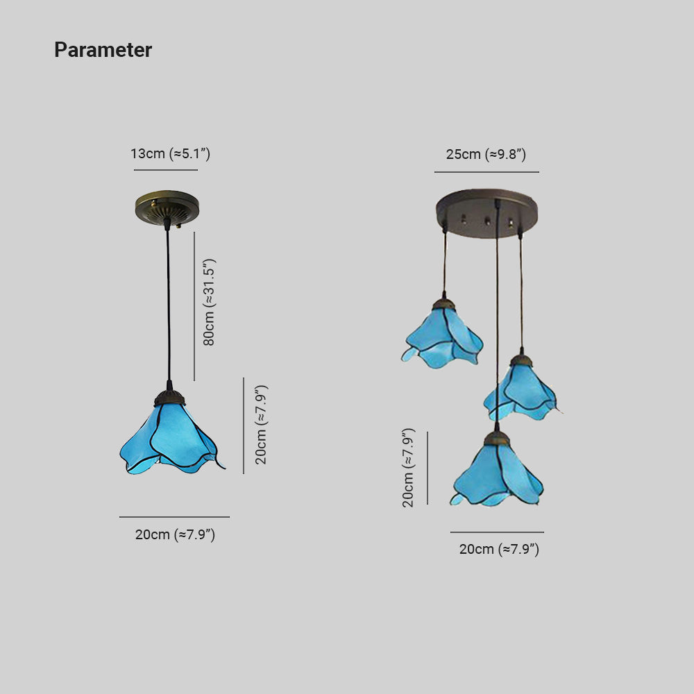 Félicie Moderno LED Lámpara Colgante Flor Sala de Estar Dormitorio, 2 Colores, Metal Resinoso