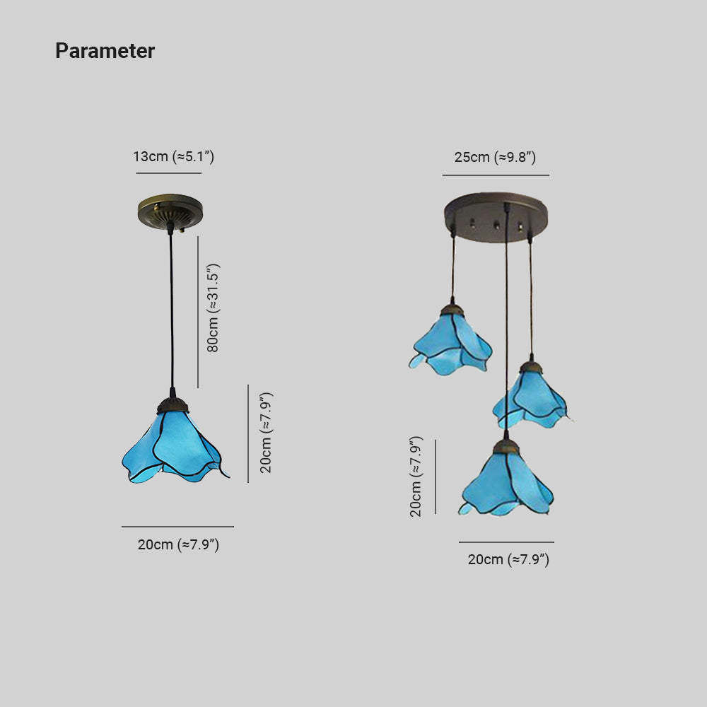 Félicie Moderno LED Lámpara Colgante Flor Sala de Estar Dormitorio, 2 Colores, Metal Resinoso