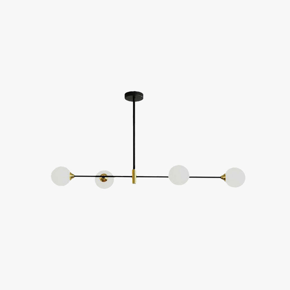 Valentina Moderno Minimalista LED Lámpara Colgante Blanco Comedor/Dormitorio/Sala de Estar Metal y Vidrio 3/4 de Llama
