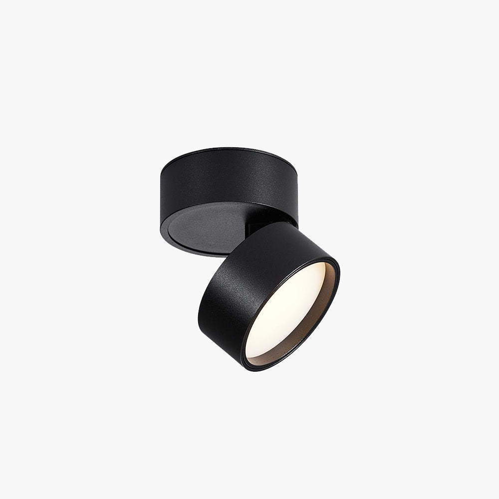Novak Moderno Cilíndrico LED Lámpara de Techo Blanco/Negro Metal 2 Colores 3/7/12/18W