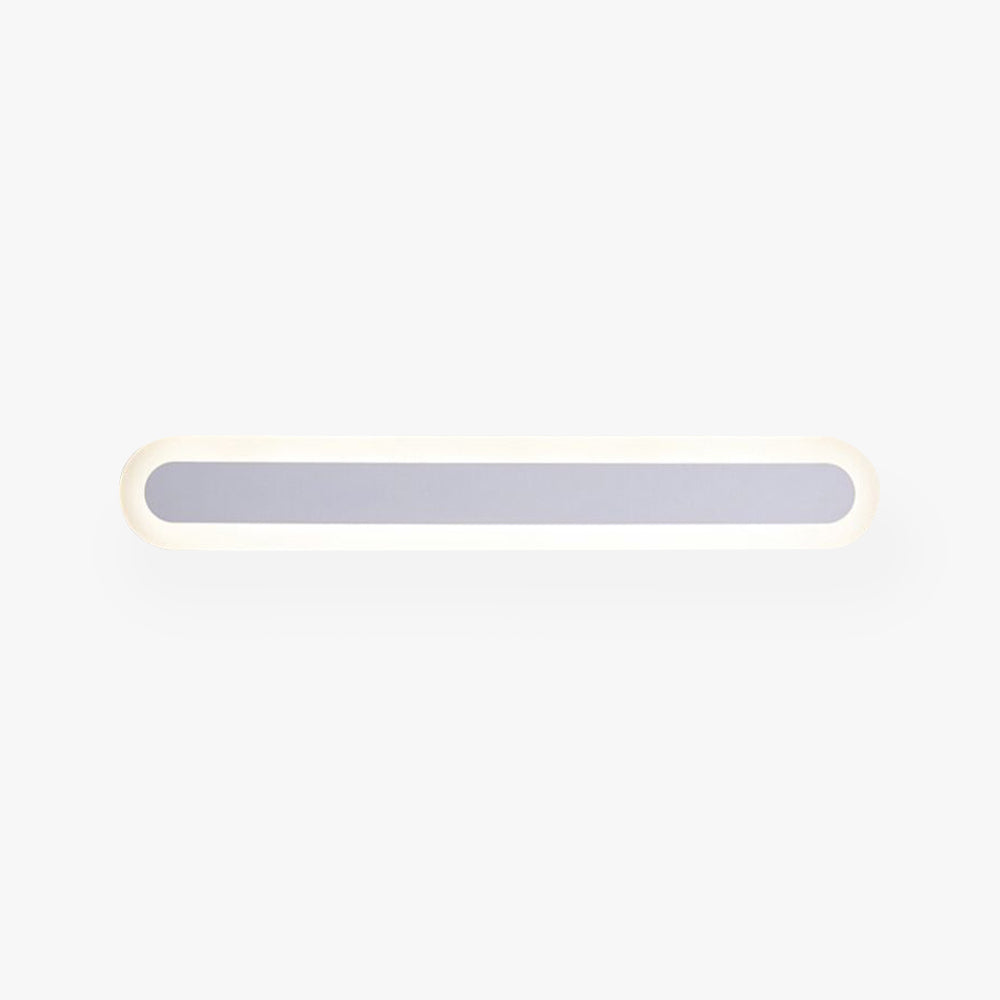 Edge Moderno Lineal LED Aplique Blanco/ Marrón Cuarto de Baño Metal Acrílico Tallas 40/59/80/99CM