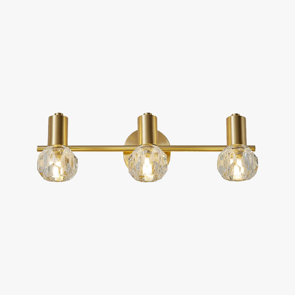 Kristy Lámpara de Pared LED Globo de lPLujo Dorada Baño / Dormitorio Metal Cristal 2 / 3 Luces