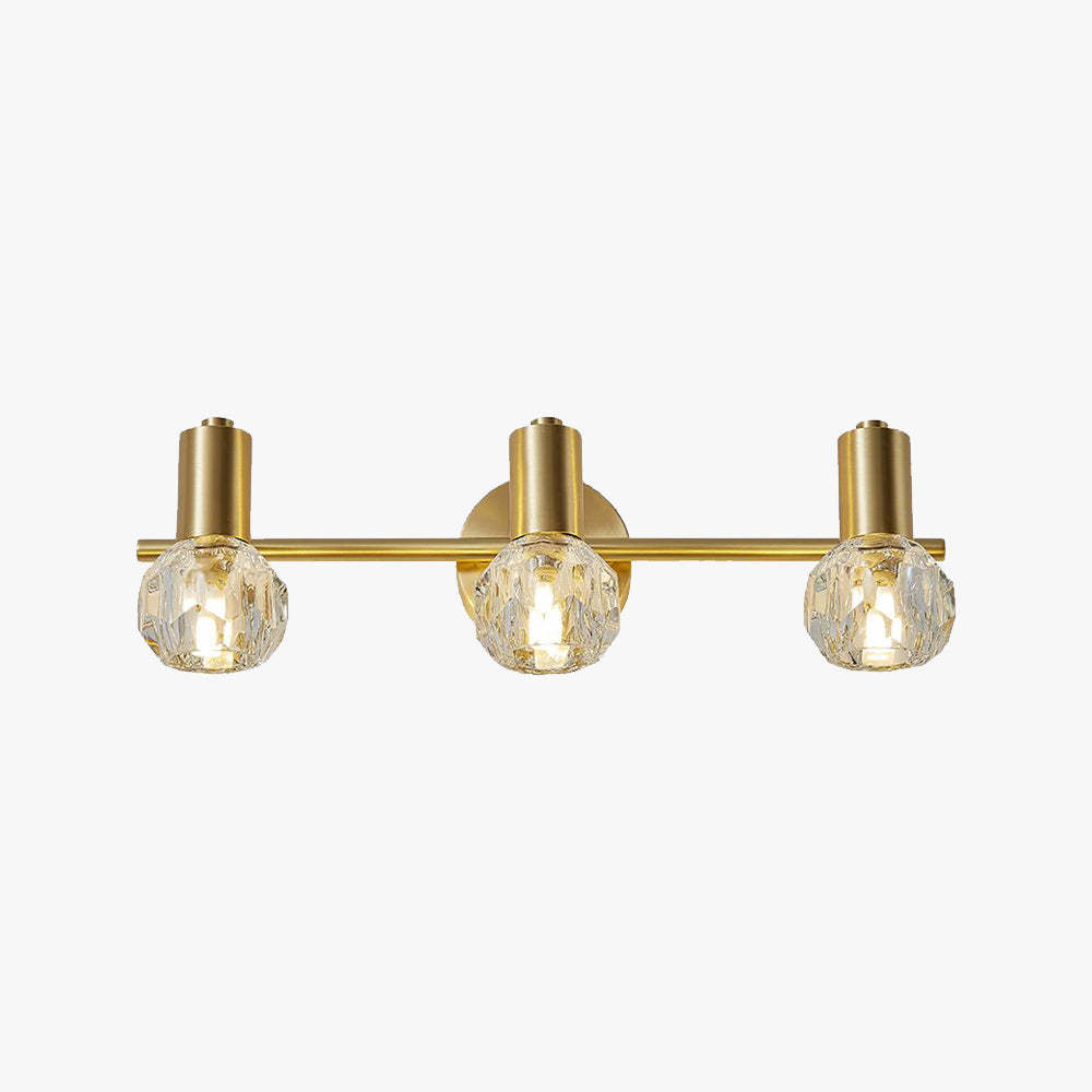 Kristy Lámpara de Pared LED Globo de lPLujo Dorada Baño / Dormitorio Metal Cristal 2 / 3 Luces