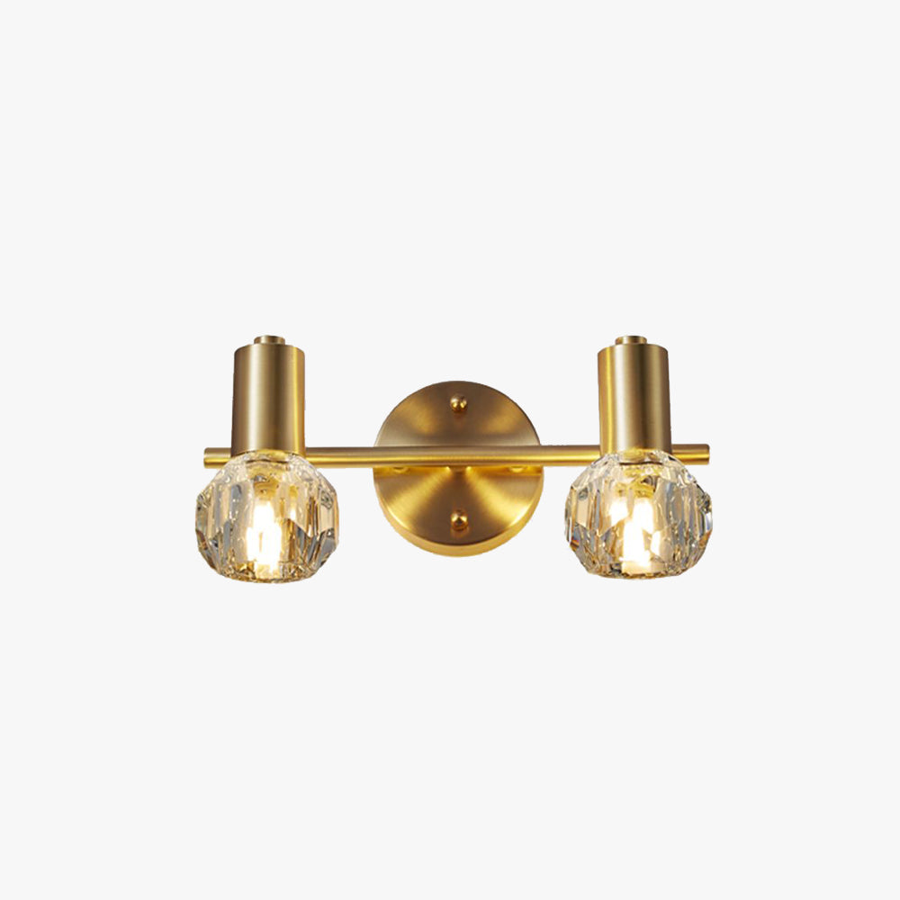 Kristy Lámpara de Pared LED Globo de lPLujo Dorada Baño / Dormitorio Metal Cristal 2 / 3 Luces