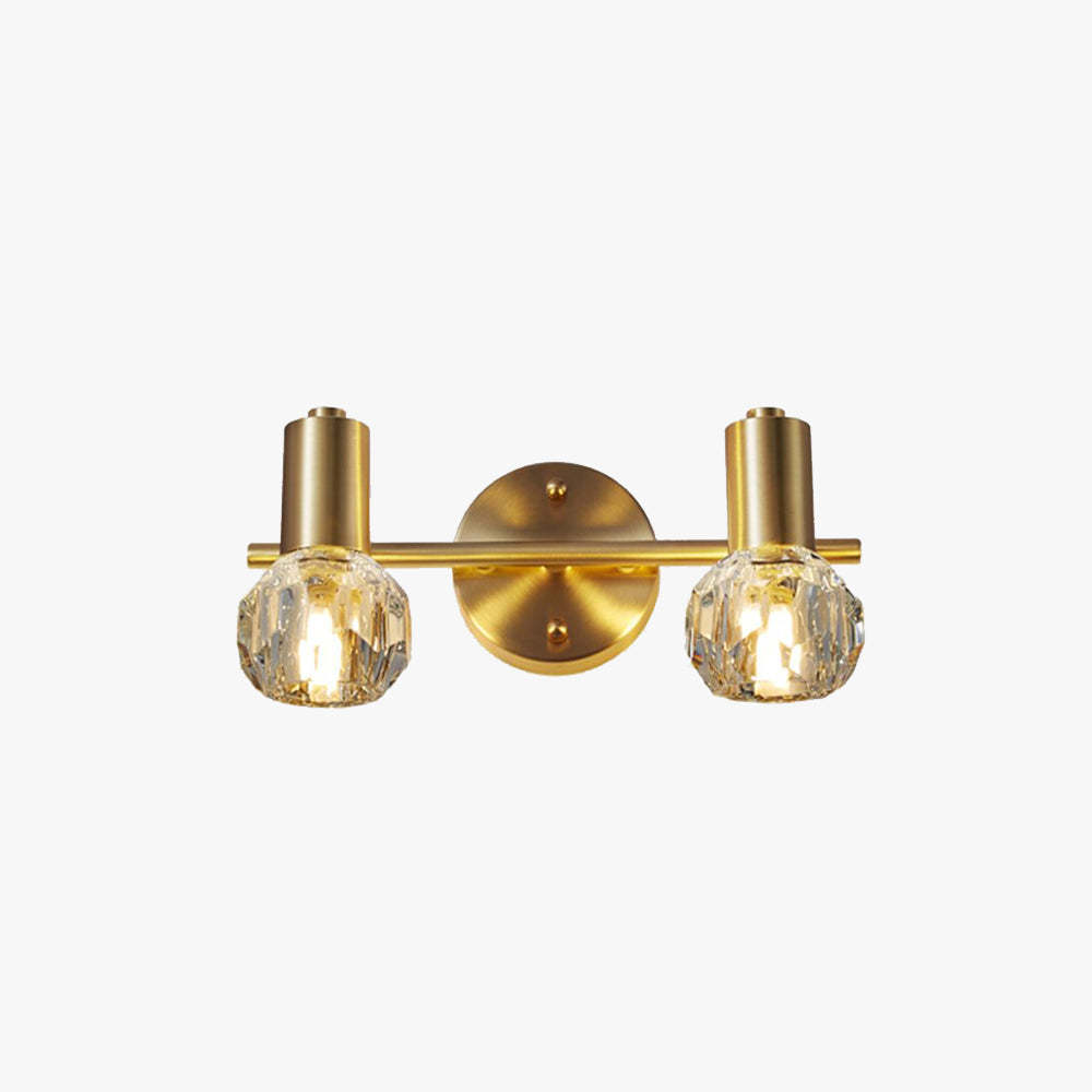 Kristy Lámpara de Pared LED Globo de lPLujo Dorada Baño / Dormitorio Metal Cristal 2 / 3 Luces