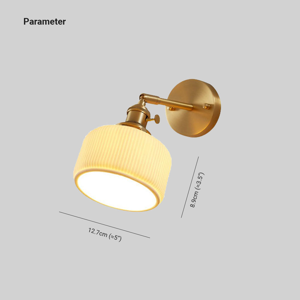 Lottie Moderna LED Apliques de pared Blanco/Dorado para Comedor/Salón Metal