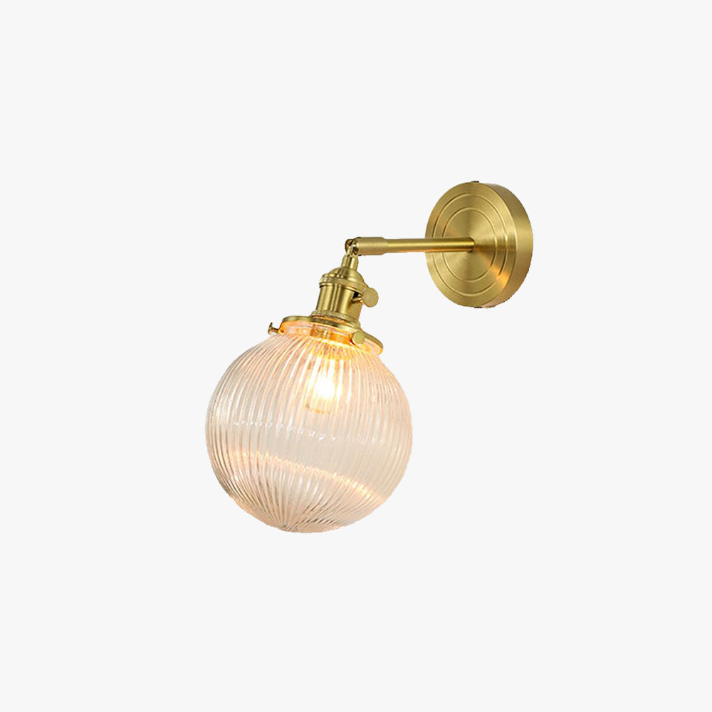 Hailie Lujo Globo/Flores LED Aplique Oro Baño/Dormitorio Metal Vidrio
