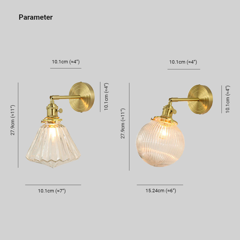 Hailie Lujo Globo/Flores LED Aplique Oro Baño/Dormitorio Metal Vidrio