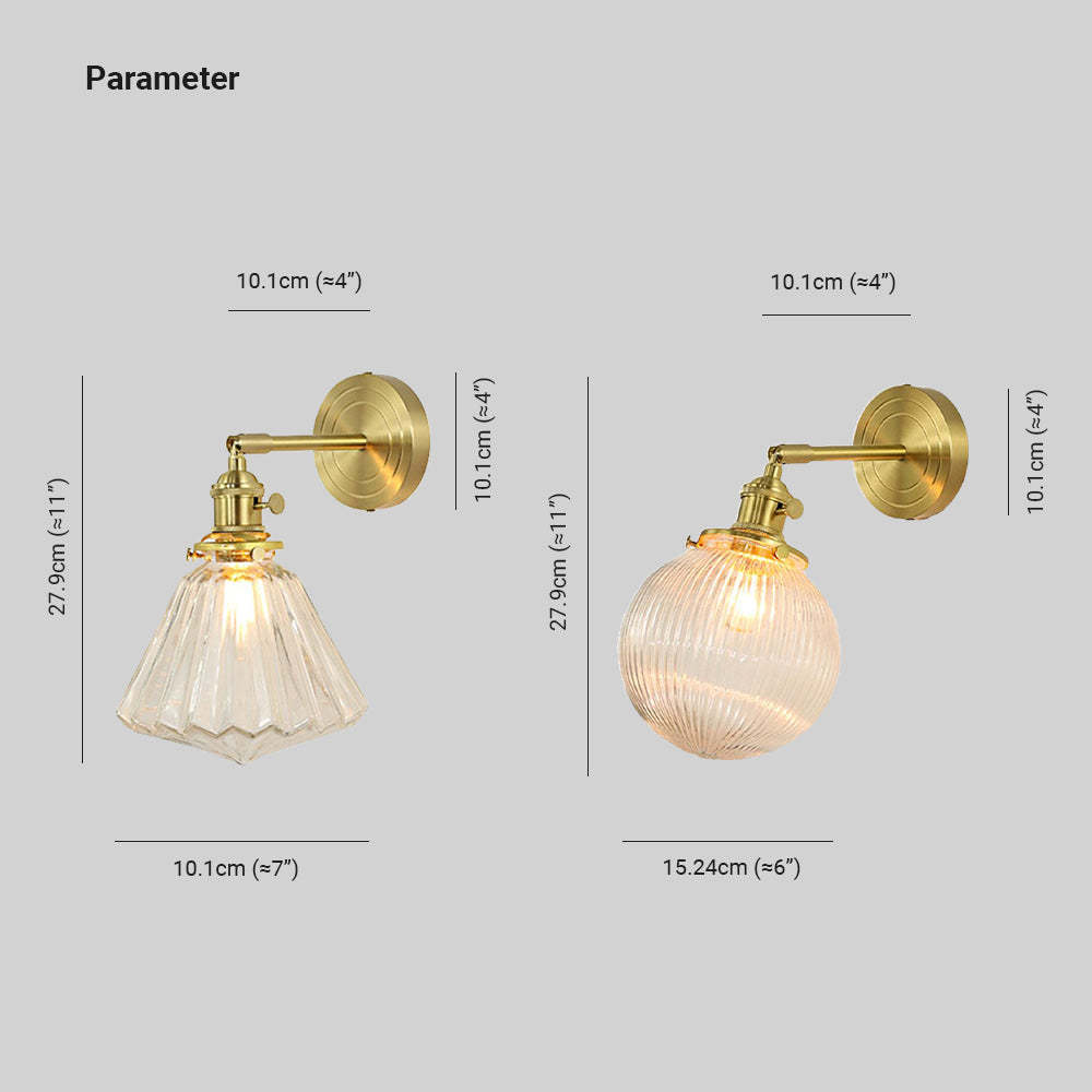 Hailie Lujo Globo/Flores LED Aplique Oro Baño/Dormitorio Metal Vidrio