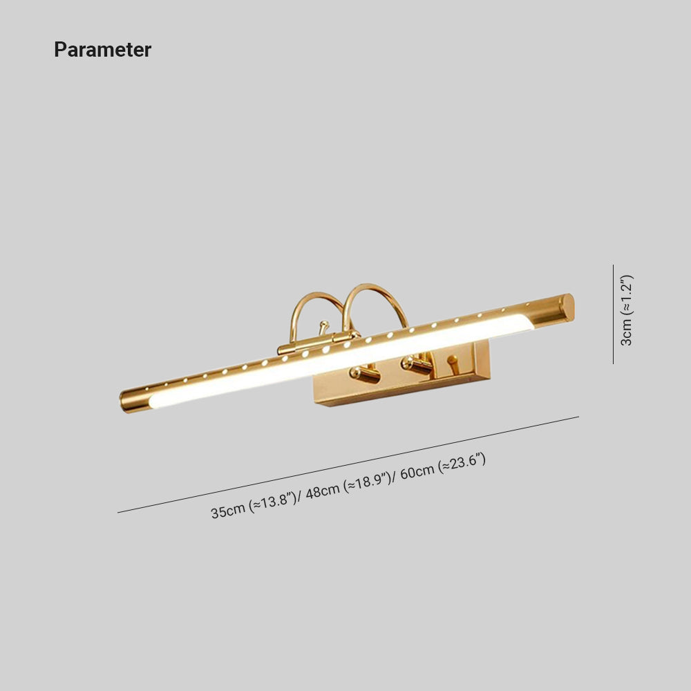 Eryn Moderno Lineal LED Aplique Oro Baño/Cocina Metal Acrílico