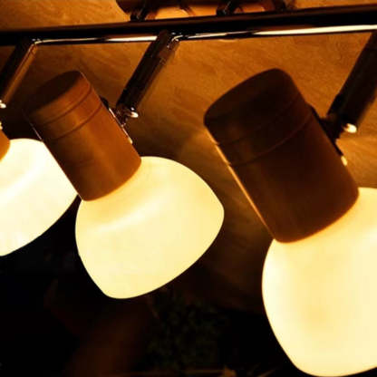 Ozawa Vintage Metal LED Aplique de Pared Madera