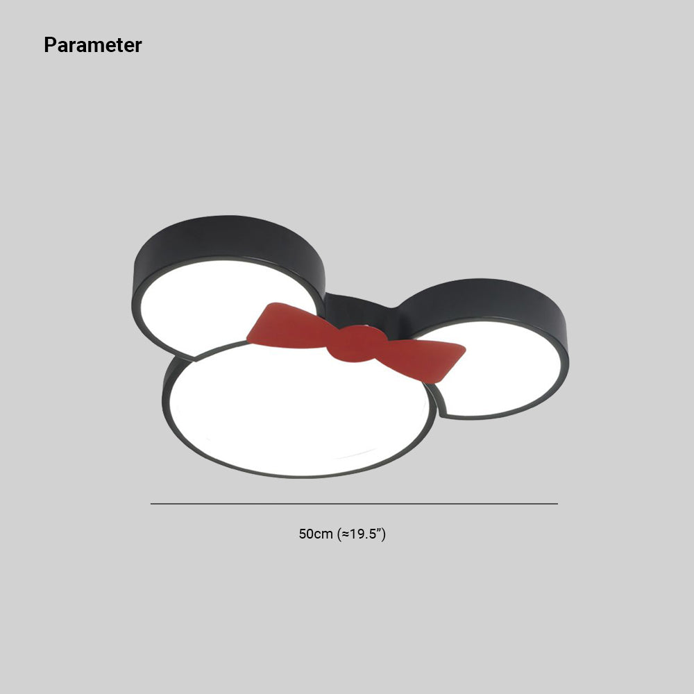 Freja Moderna LED Lámpara de techo Negra para Dormitorio/Habitación infantil