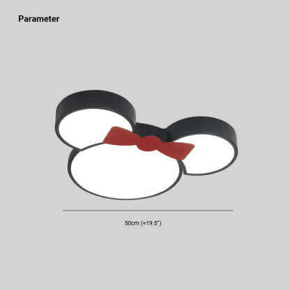 Freja Moderna LED Lámpara de techo Negra para Dormitorio/Habitación infantil