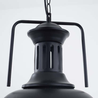 Alessio Retro LED Lámpara Colgante Comedor Negro/Óxido Metal