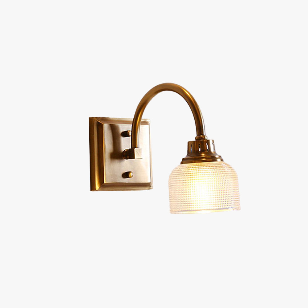 Alessio Lámpara De Pared LED Moderna Vidrio / Metal Dorada Sala De Estar / Baño