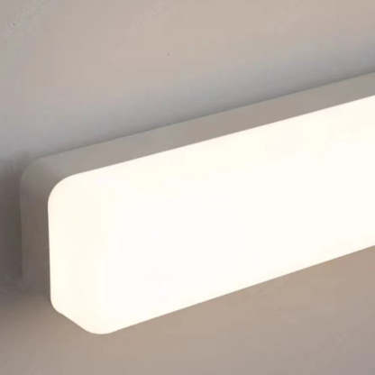Edge Moderno Aplique Lineal, Blanco, Baño, Acrílico