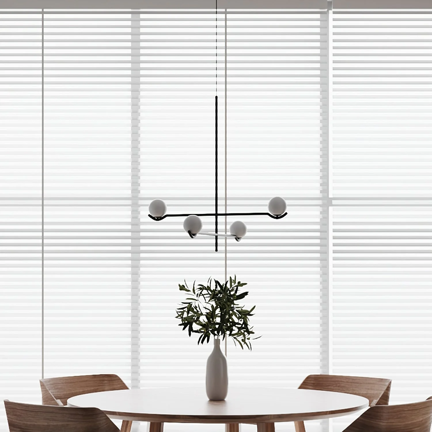 Alessio Minimalism Metal Glass Pendant Light Dining Room Bedroom