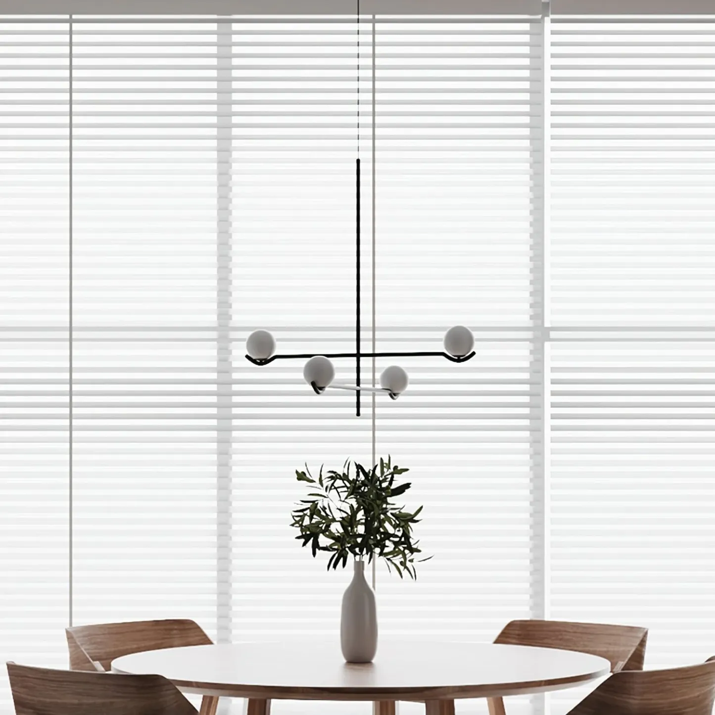 Alessio Minimalism Metal Glass Pendant Light Dining Room Bedroom