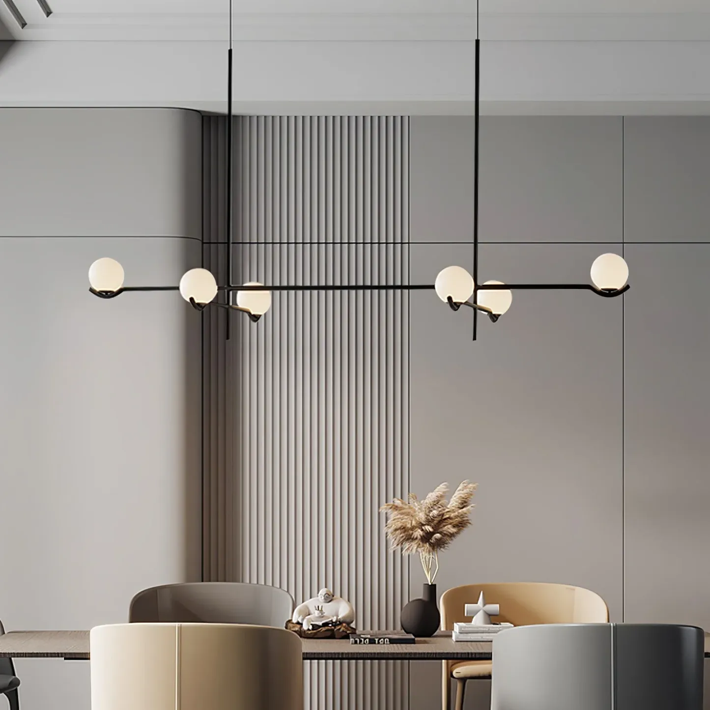 Alessio Minimalism Metal Glass Pendant Light Dining Room Bedroom