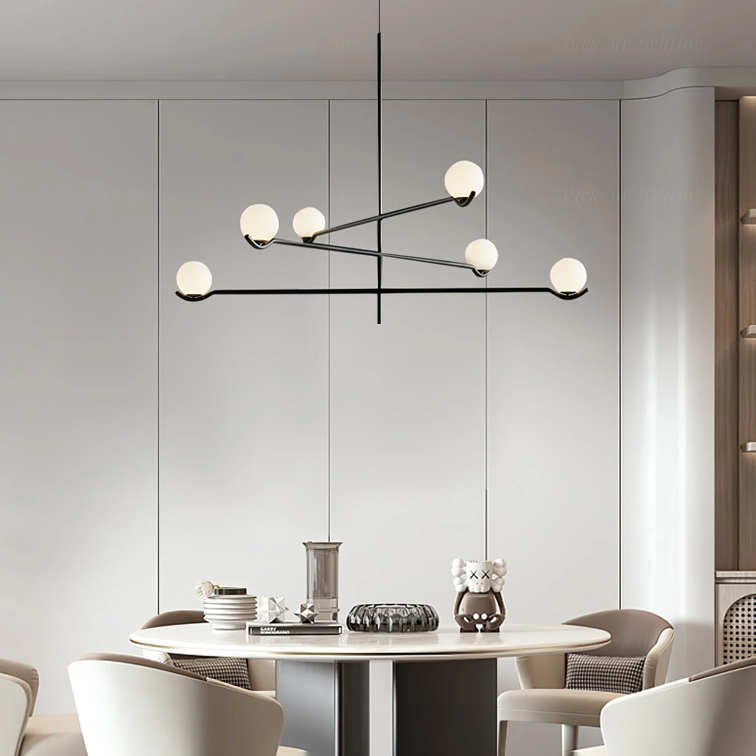 Alessio Minimalism Metal Glass Pendant Light Dining Room Bedroom