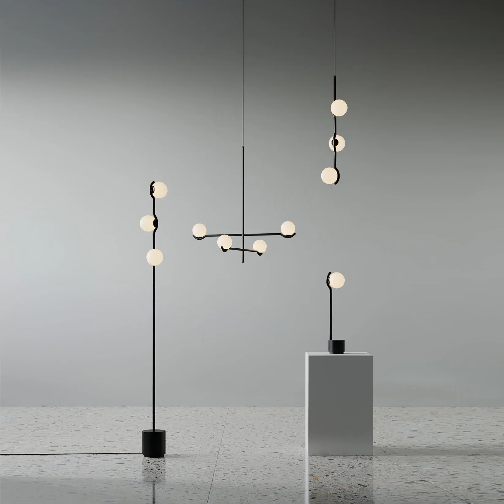 Alessio Minimalism Metal Glass Pendant Light Dining Room Bedroom