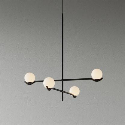 Alessio Minimalism Metal Glass Pendant Light Dining Room Bedroom