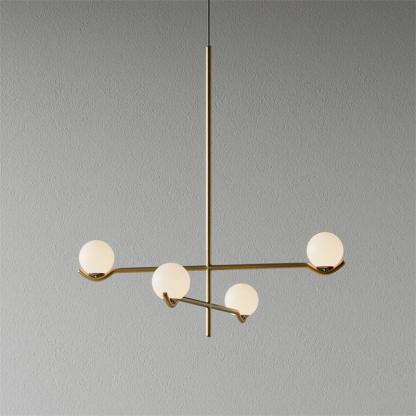 Alessio Minimalism Metal Glass Pendant Light Dining Room Bedroom