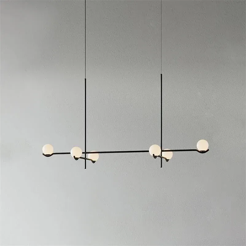 Alessio Minimalism Metal Glass Pendant Light Dining Room Bedroom