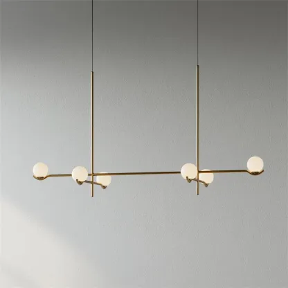 Alessio Minimalism Metal Glass Pendant Light Dining Room Bedroom