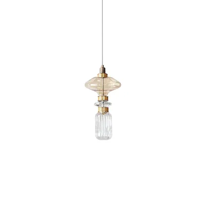 Alessio Vintage Metal Glass Pendant Light Bedroom Living Room