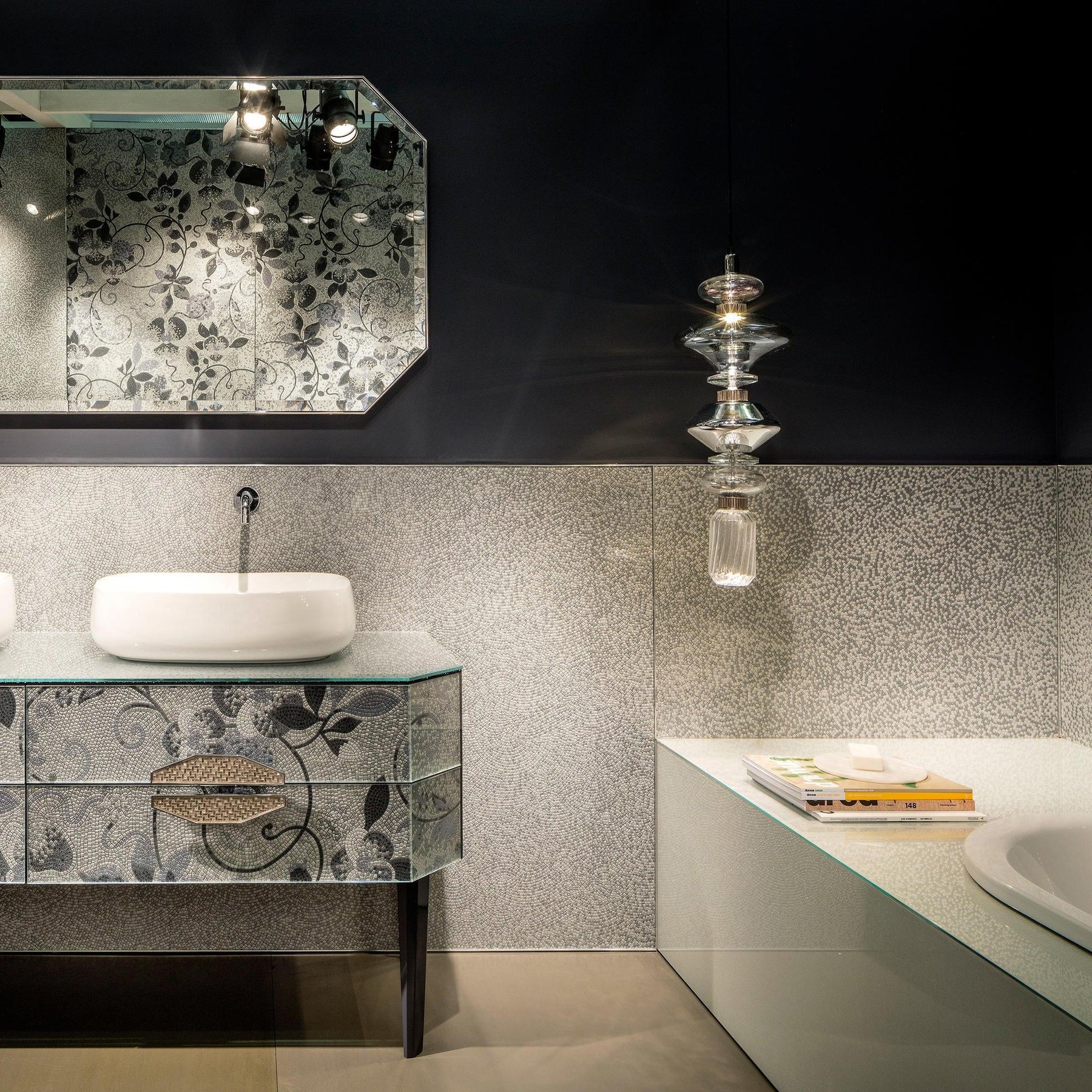 Alessio Vintage Metal Vidrio Colgante Luz Dormitorio Sala de estar