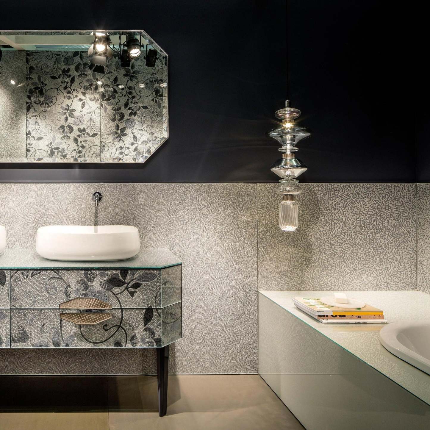 Alessio Vintage Metal Vidrio Colgante Luz Dormitorio Sala de estar