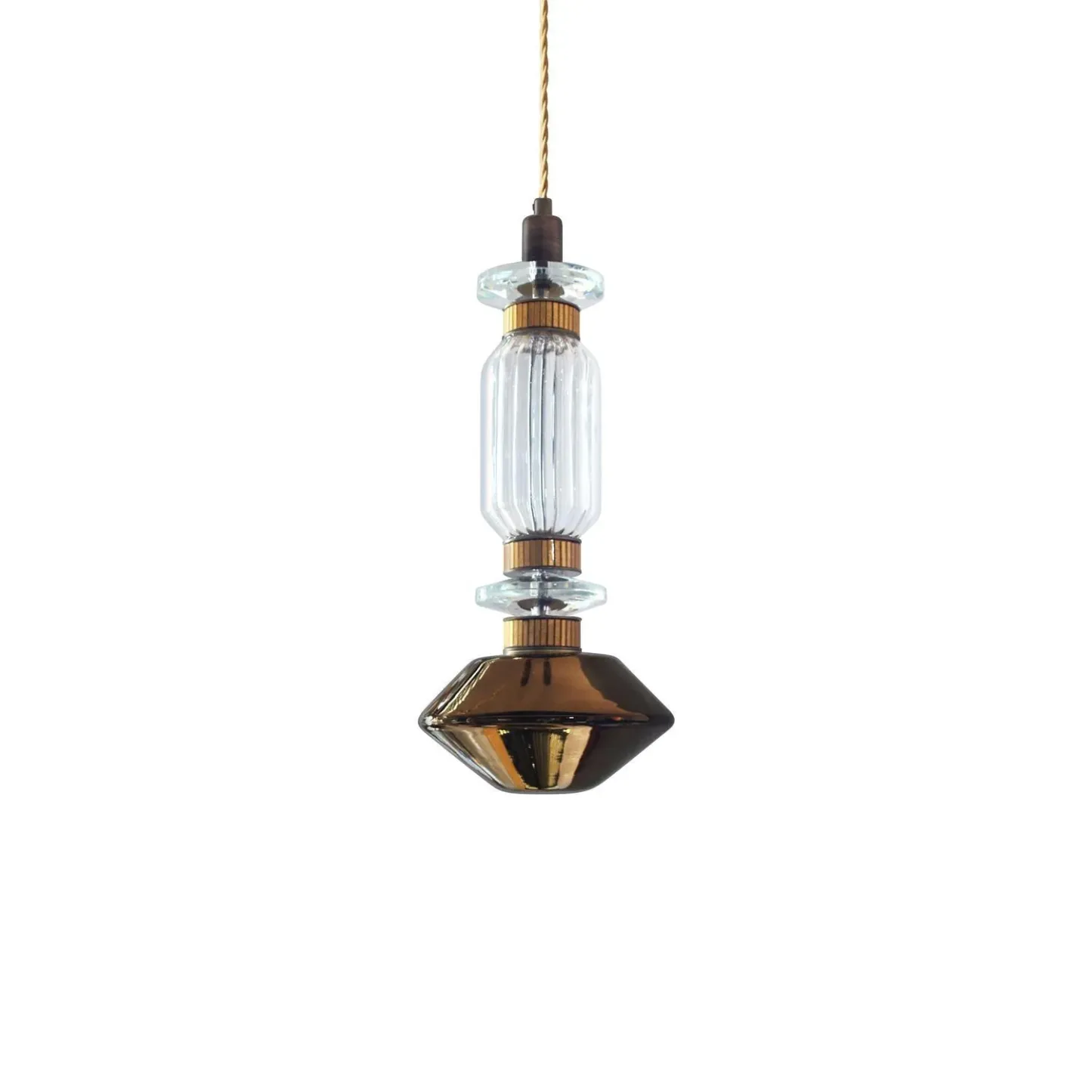 Alessio Vintage Metal Glass Pendant Light Bedroom Living Room