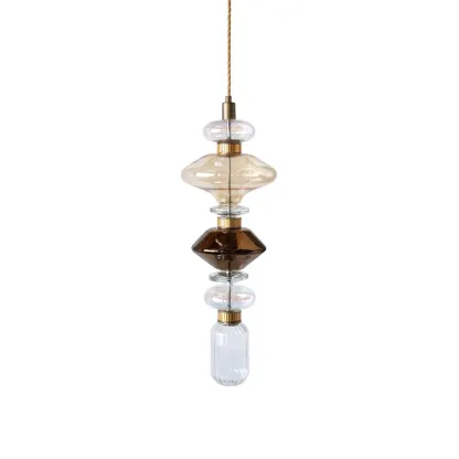 Alessio Vintage Metal Glass Pendant Light Bedroom Living Room