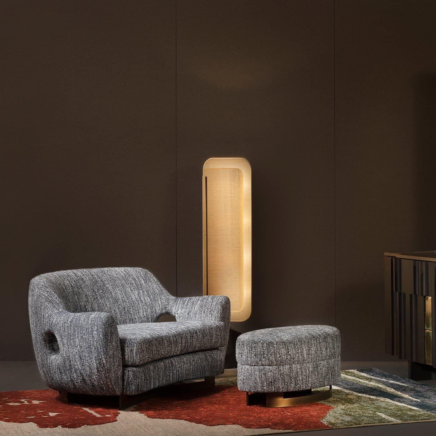 Hakka Linen Barrier Floor Lamp