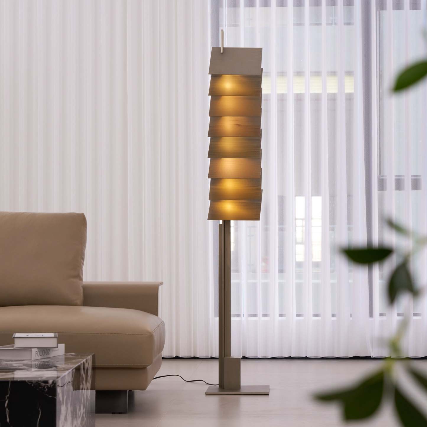 Axis Layered Metal Floor Lamp