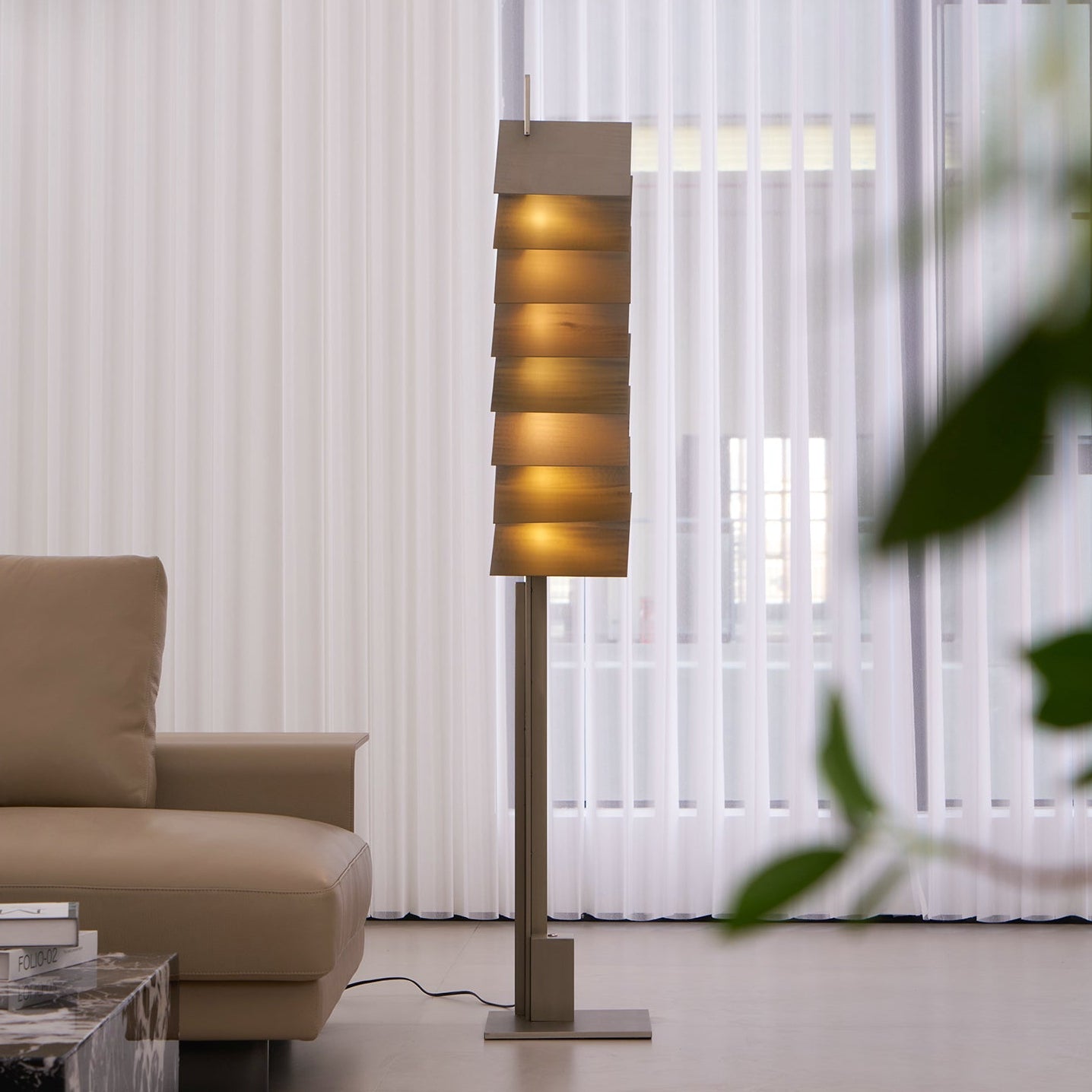 Axis Layered Metal Floor Lamp
