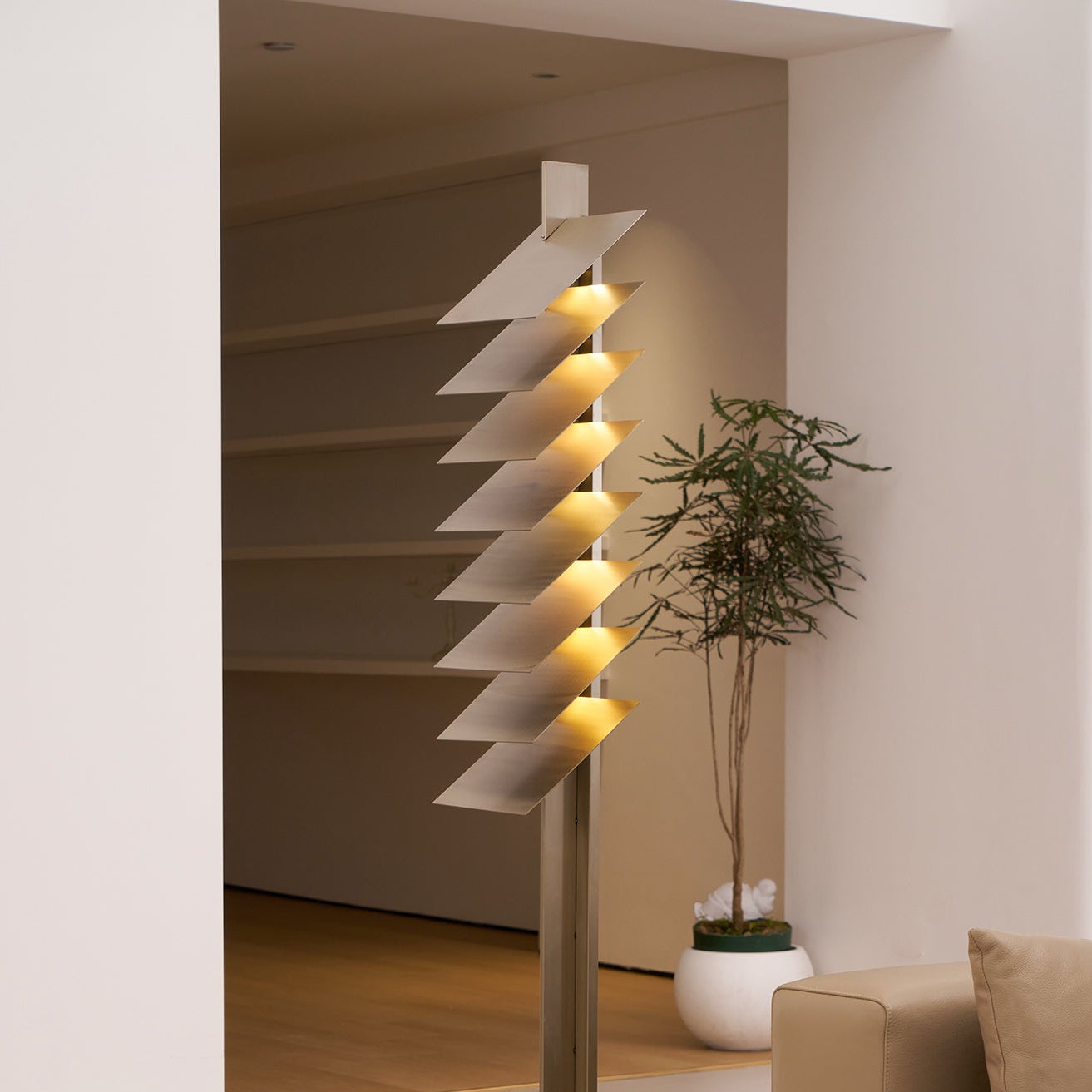 Axis Layered Metal Floor Lamp