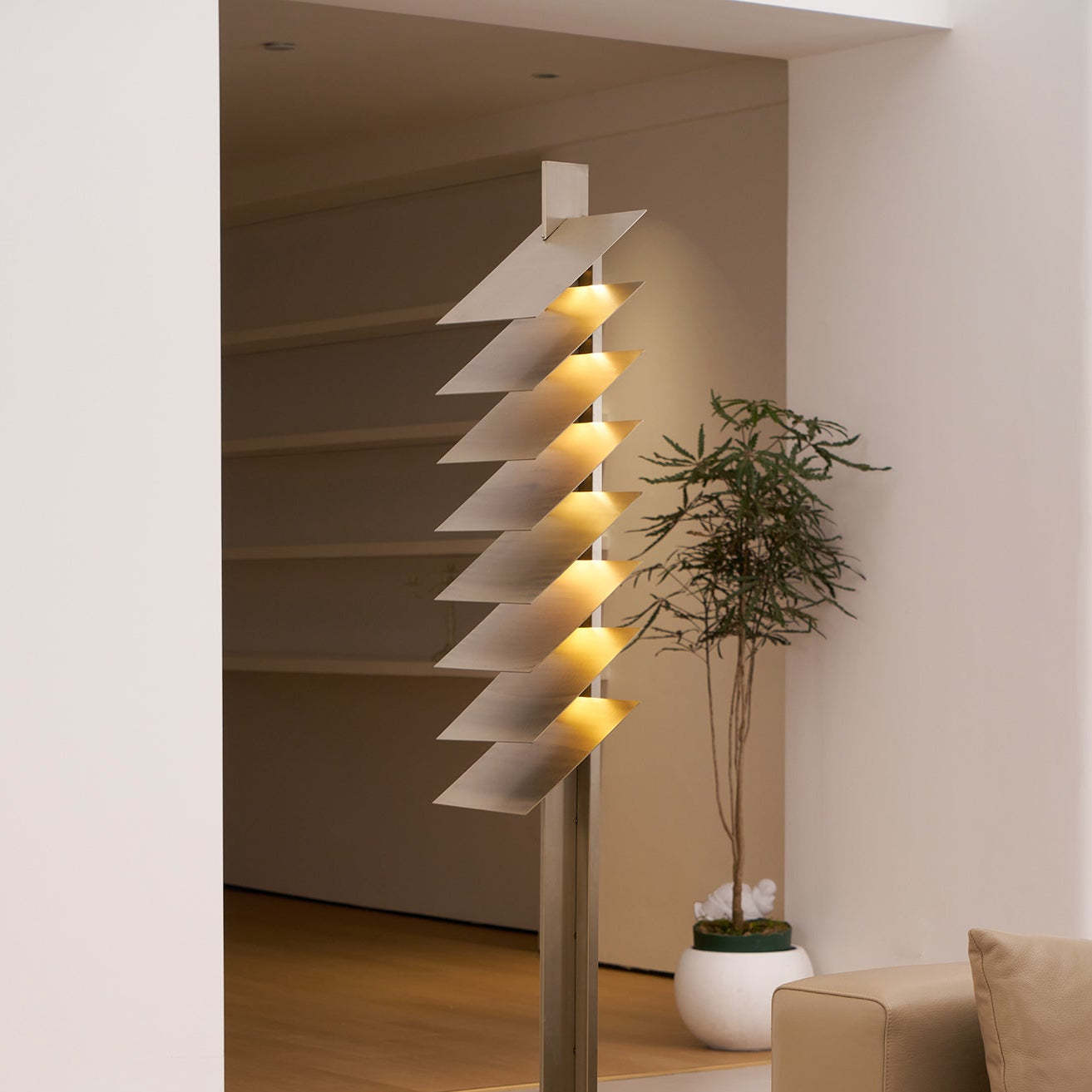 Axis Layered Metal Floor Lamp